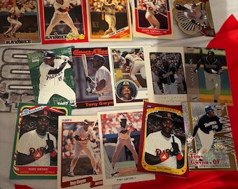 Tony Gwynn Hall Of Fame lot with inserts and oddballs San Diego Padres