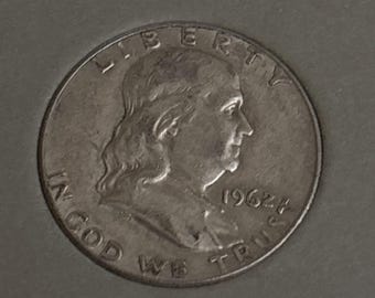 1962 D silver Franklin Half Dollar