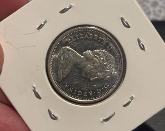 Canada 1967 silver quarter