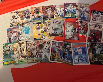 Warren Moon football card lot hall of fame oilers Vikings Seahawks