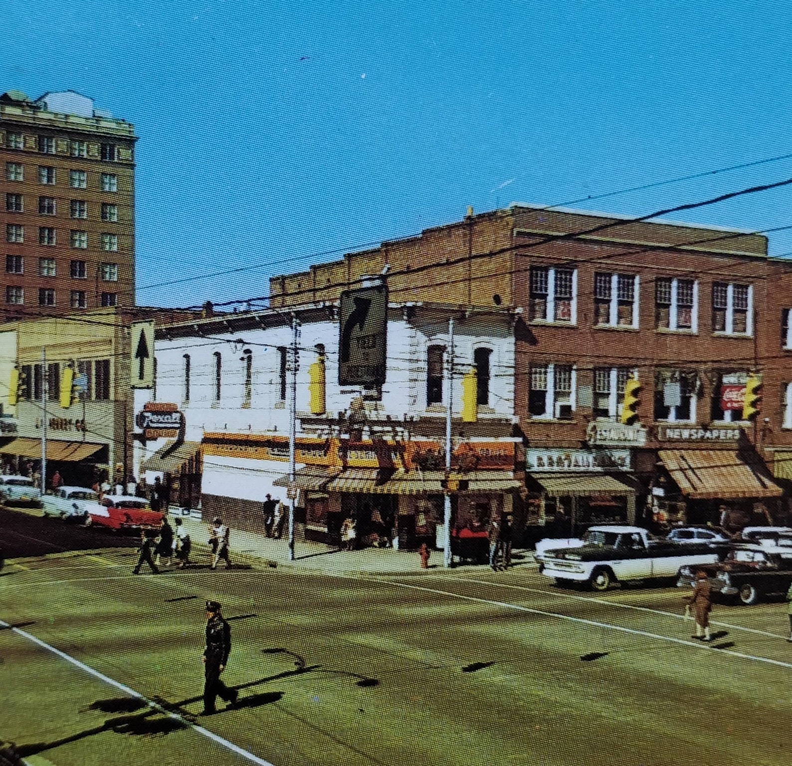 Goldsboro North Carolina Vintage Postcard Walnut and Center Etsy