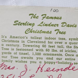 Cleveland, Ohio, Sterling Lindner Davis Christmas Tree, Vintage ...