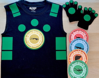 DIY Wild Creature Costume Kit: Iron-Ons, Shirt, and Gloves