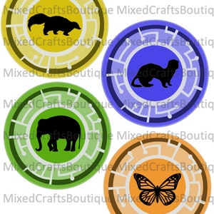 Set A - 12 Printable Creature Discs for DIY Fun!