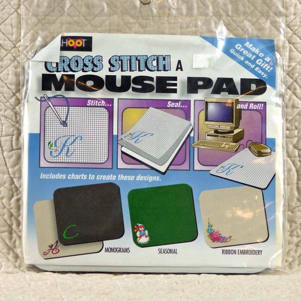 Mouse Pad, Cross Stitch Kit, Homecrafters Computer