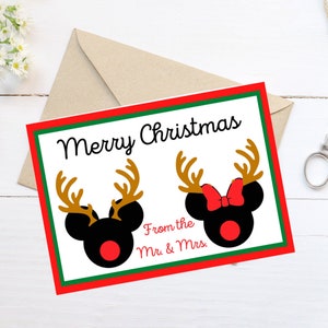 Mickey & Minnie Christmas card