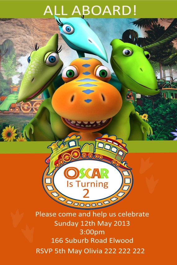 Dinosaur Train Photo Birthday Invitation DIY Printing JPEG - Etsy