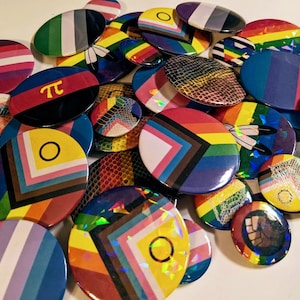 Pride Snake Shed/Holographic/Regular Buttons - 2 Sizes!