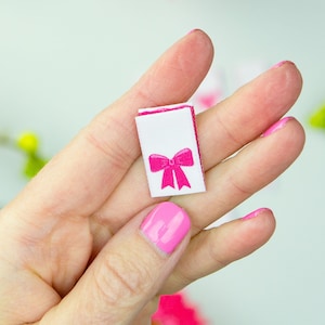 Cute Bow Woven Labels | Clothing Labels | Sewing labels for Handmade items | Handmade Sewing Labels | Sew In Label