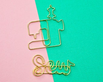 Sewing Machine Paperclips Get one Gift one | Sew Paperclips | Gifts for Quilter | Gifts for Sewists | Novelty Paperclip