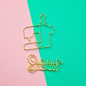 Sewing Machine Paperclips Get one Gift one | Sew Paperclips | Gifts for Quilter | Gifts for Sewists | Novelty Paperclip