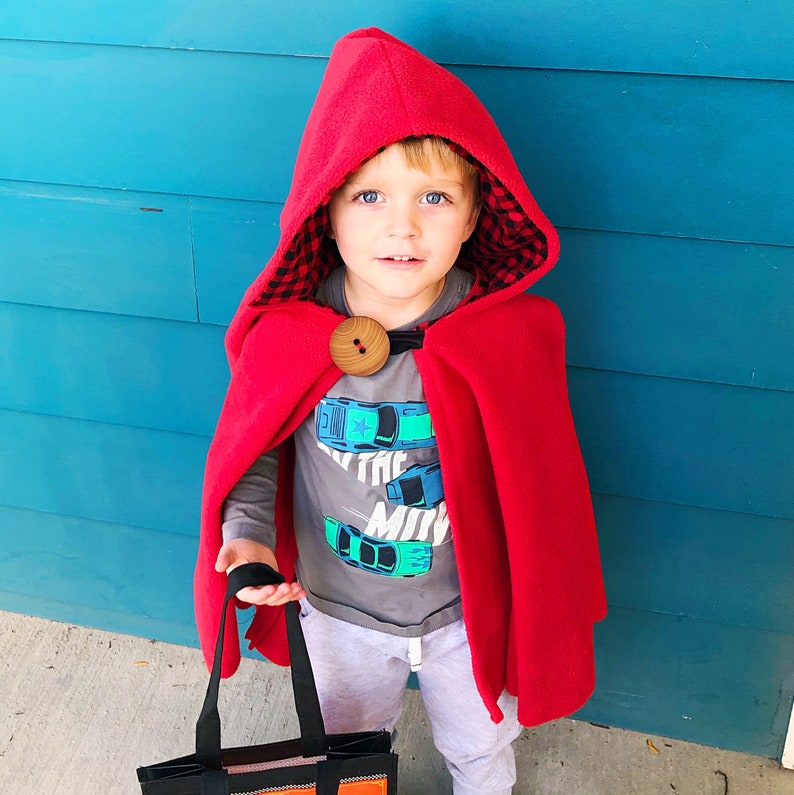 Red Riding Hood Cape Sewing Pattern Hooded Cloak Sewing Etsy