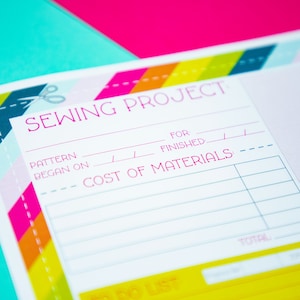 Sewing Planner | Sewing Journal | PDF printable | Printable Sewing Organizer | Sewing Project Organizer | Sewing Journal Project Sheet
