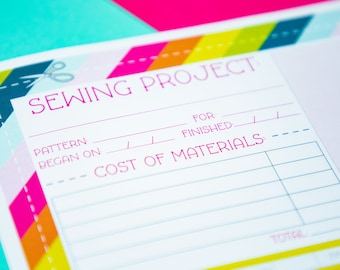 Sewing Project Planner: Printable Sewing Organizer (PDF)