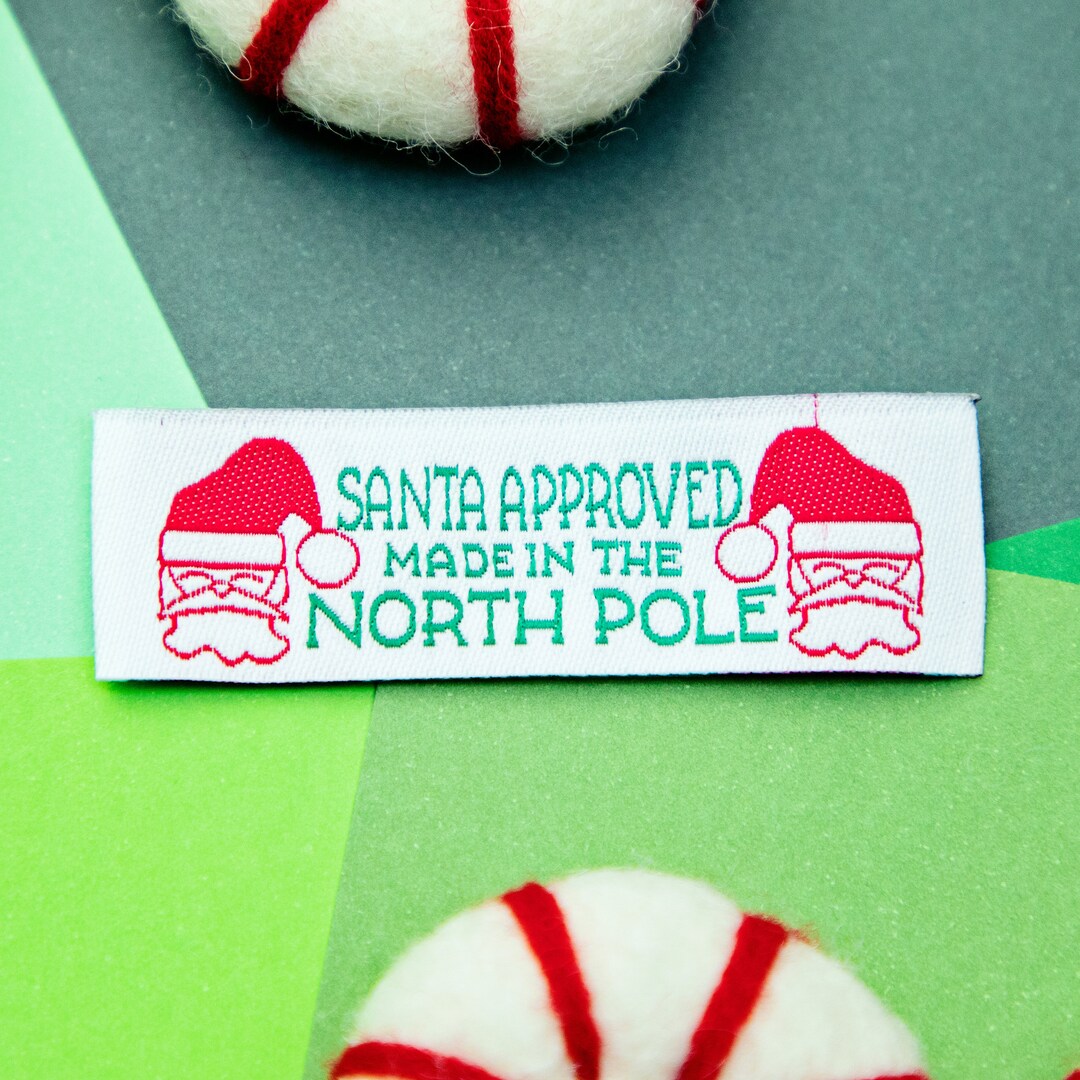 Christmas sewing labels woven labels santa labels sewing etsy