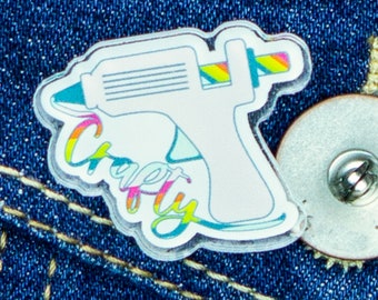 Pin for Crafters | Crafty Pin | Acrylic Pin | Stitch it Out | Gift for Quilters