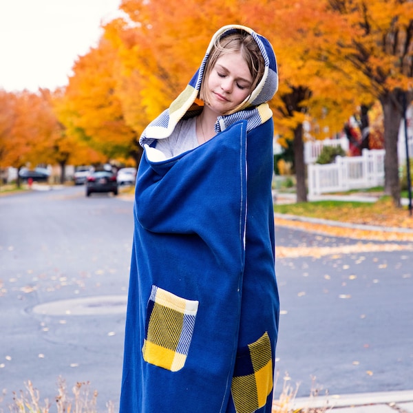 Hooded Blanket Digital Pattern | Instant Download | pdf Sewing Pattern