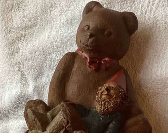 Tom Clark Ben Figurine 7” gnome and Teddy Bear