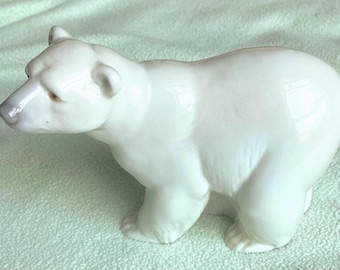Lladro Polar Bear Figurine