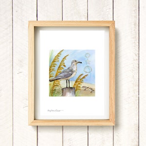 Seabird - Seagull - watercolor art print
