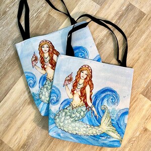 Mermaid - tote bag, beach bag, canvas bag