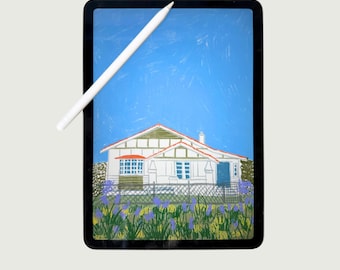 Custom House Portrait | Hand-Drawn Home Illustration (Digital Download)