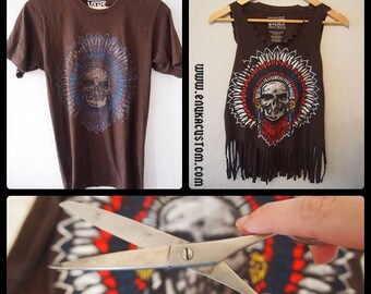 vans indian skull shirt