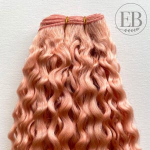 Super Long Curly Camel Weft - for making doll hair/wigs for BJD, Art Dolls, Blythe, Natural Fiber Art Dolls