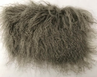 Silver/Grey Tibetan Lambskin - Doll Hair for wigs on BJD, Waldorf inspired or natural fiber art dolls