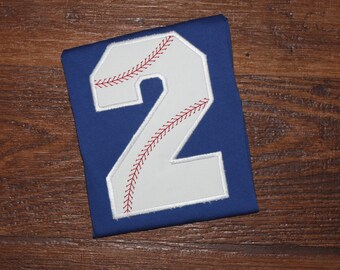 Baseball Number Boys First Second Birthday Shirt