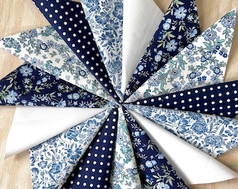 Patchwork Squares  -  4", 5" and 10" or Fat Quarters available - Delph
