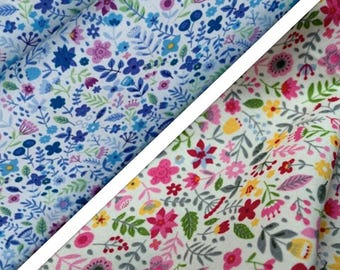 Rose & Hubble Spring Floral Print, 100% Cotton Poplin Fabric