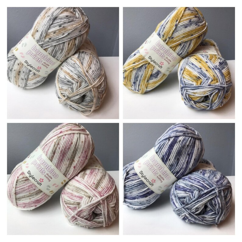 Style Craft Double Knit Bambino Print Yarn/Wool 100g Balls Etsy Style Craft Double Knit Bambino Print Yarn/Wool 100g Balls Etsy