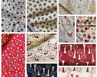 John Louden Christmas, 100% Cotton Fabric Oeko-Tex Standard, extra wide 54 inch