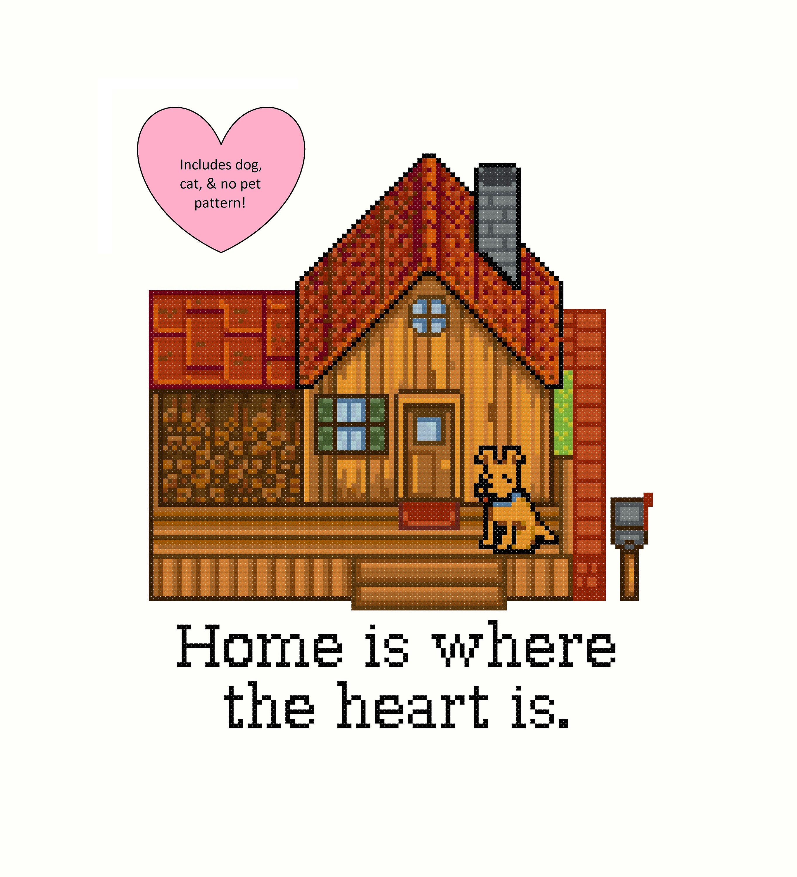 Stardew Valley Cross-Stitch Pattern Home is where the | Etsy