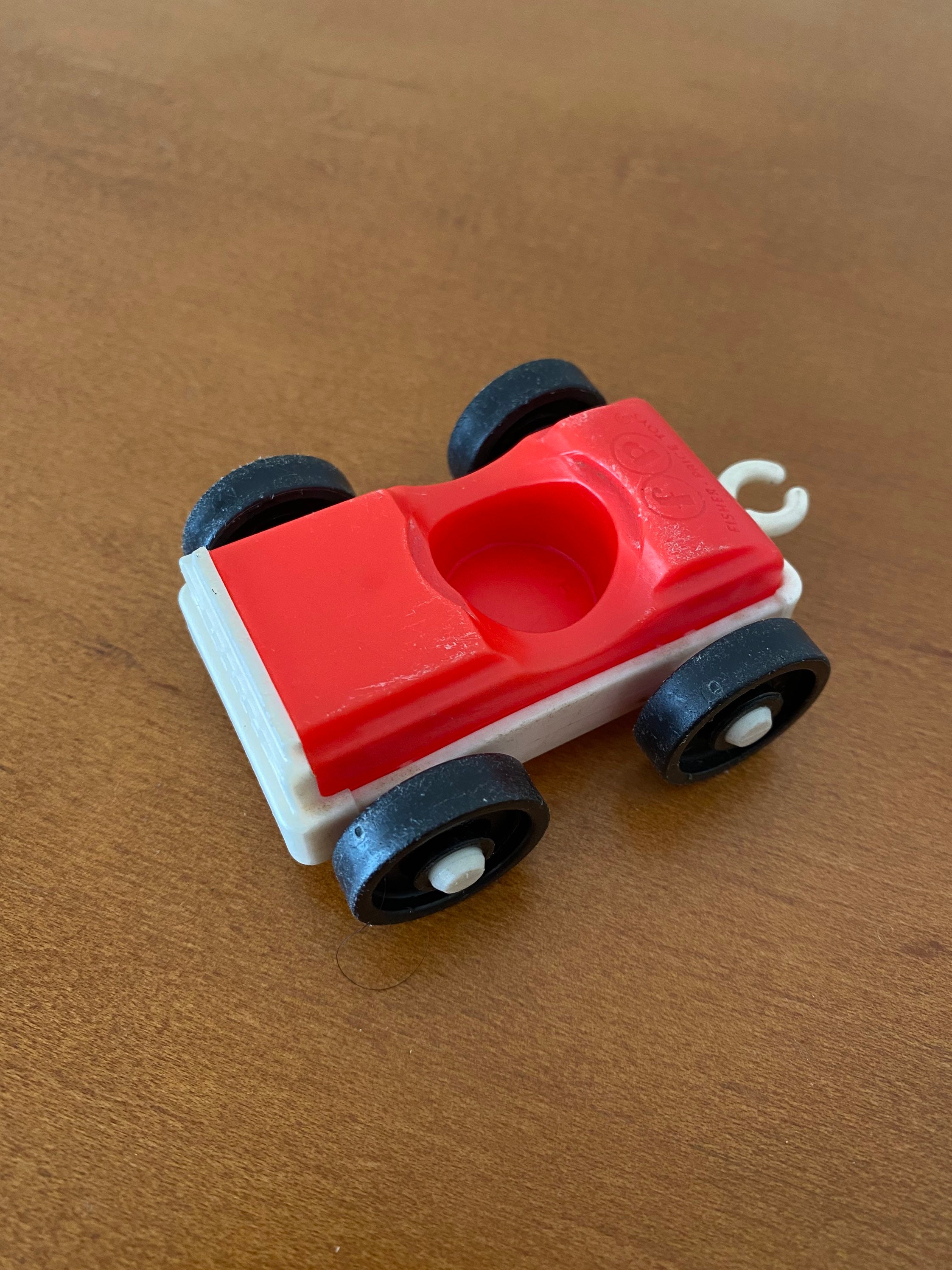 Details about   Fisher Price Little People Chunky Rare Red & White Car Vehicle 