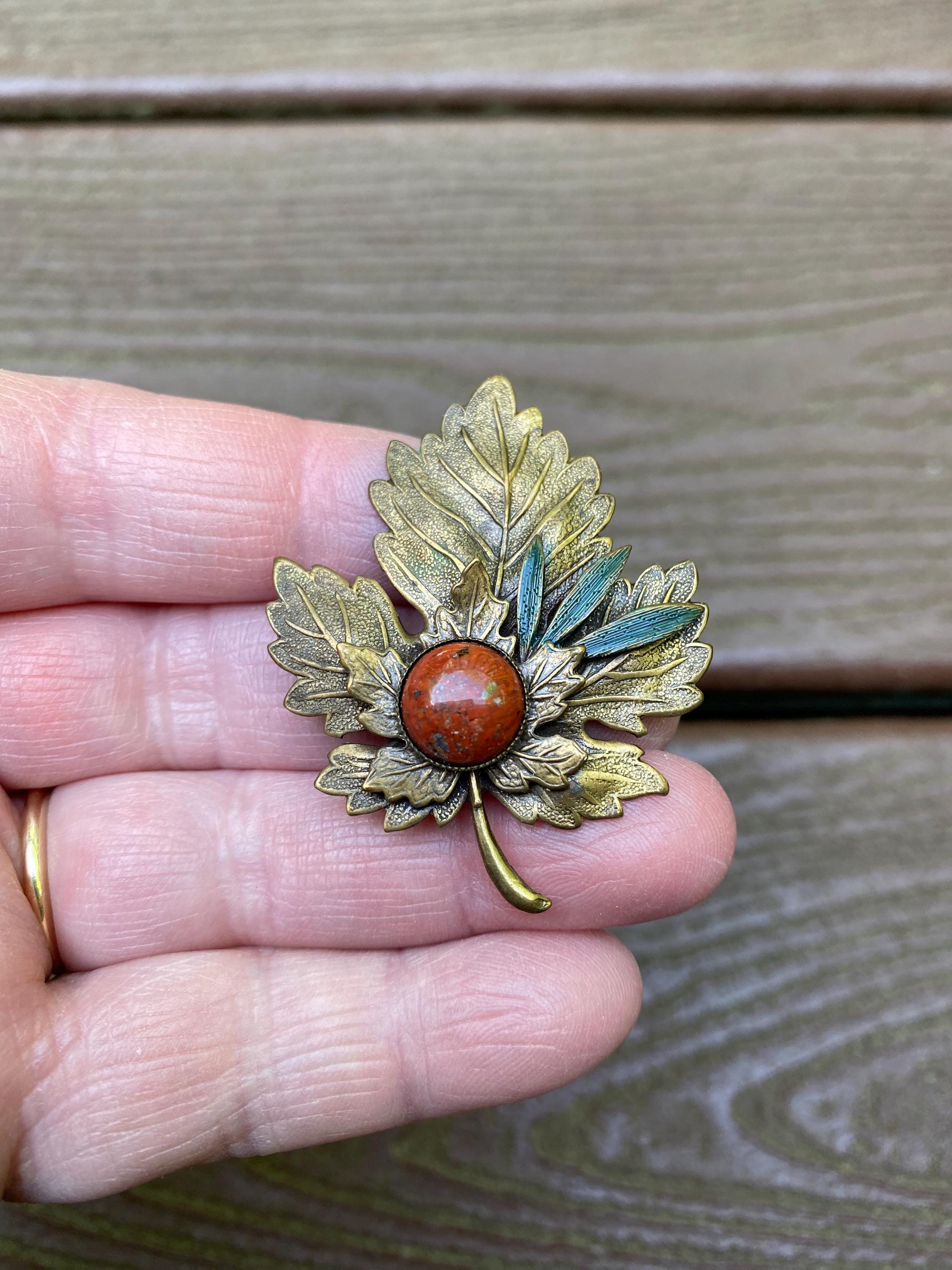 Precious Stone Brooch - Etsy