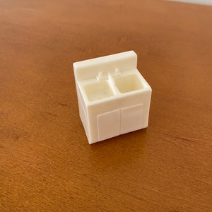 Vintage Fisher-Price Little People White Double Sink
