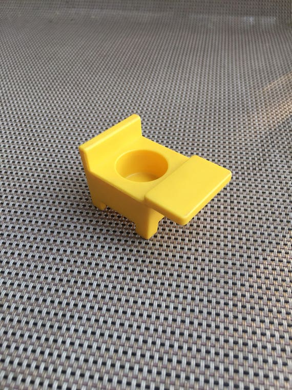 Vintage Fisher Price Little People Yellow Student S Desk Etsy