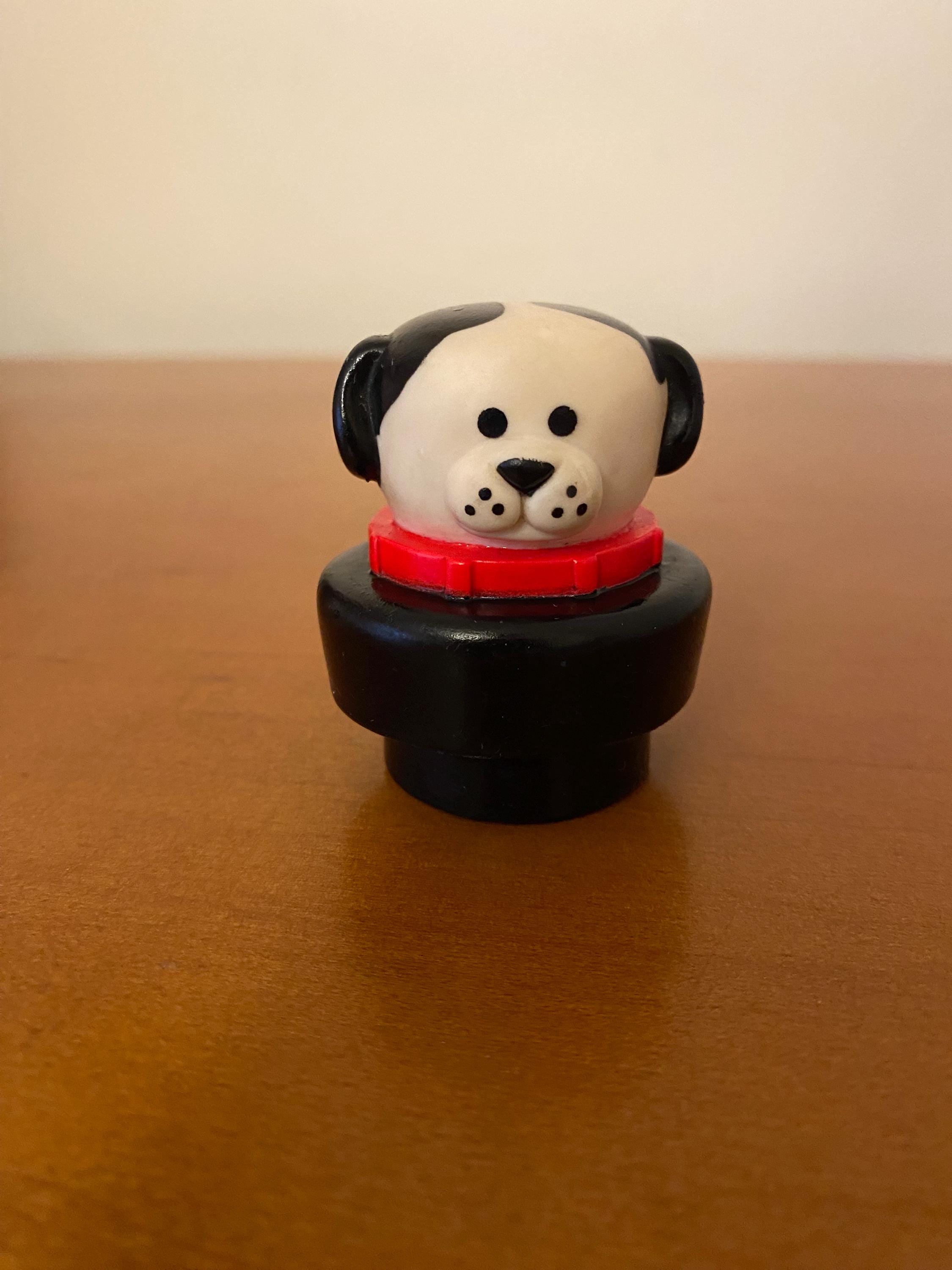 USAヴィンテージ、FISHER.PRICE.TOYS【プロフィール必読】 Vintage Fisher Price Wooden and Plastic Little People Dog, Mr