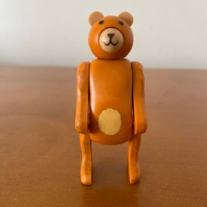 Vintage Fisher-Price Little People Orange Bear for Circus Train & Animal Circus