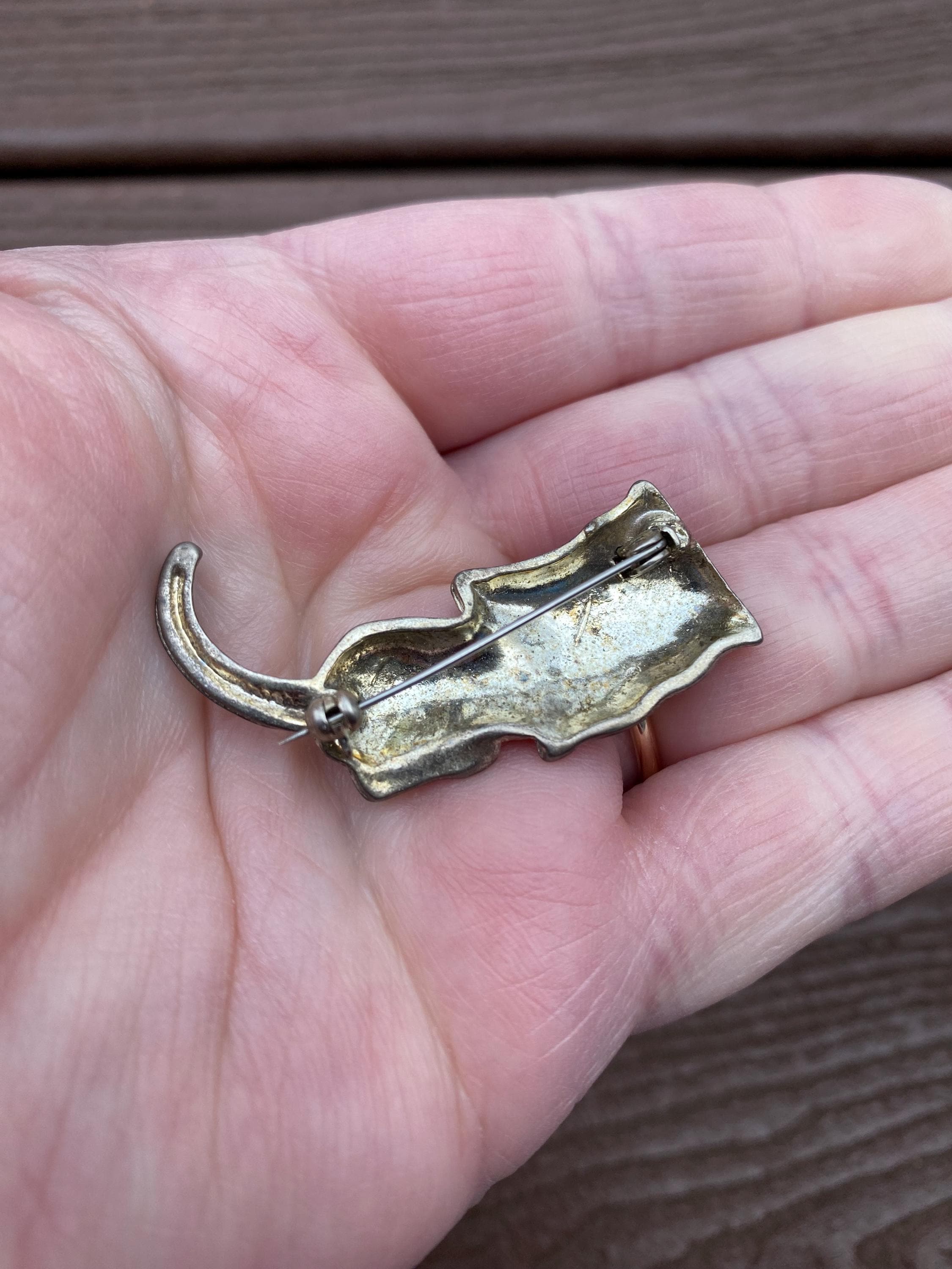 Vintage Jewelry Adorable Kitty Cat in Bag Pin Brooch - Etsy