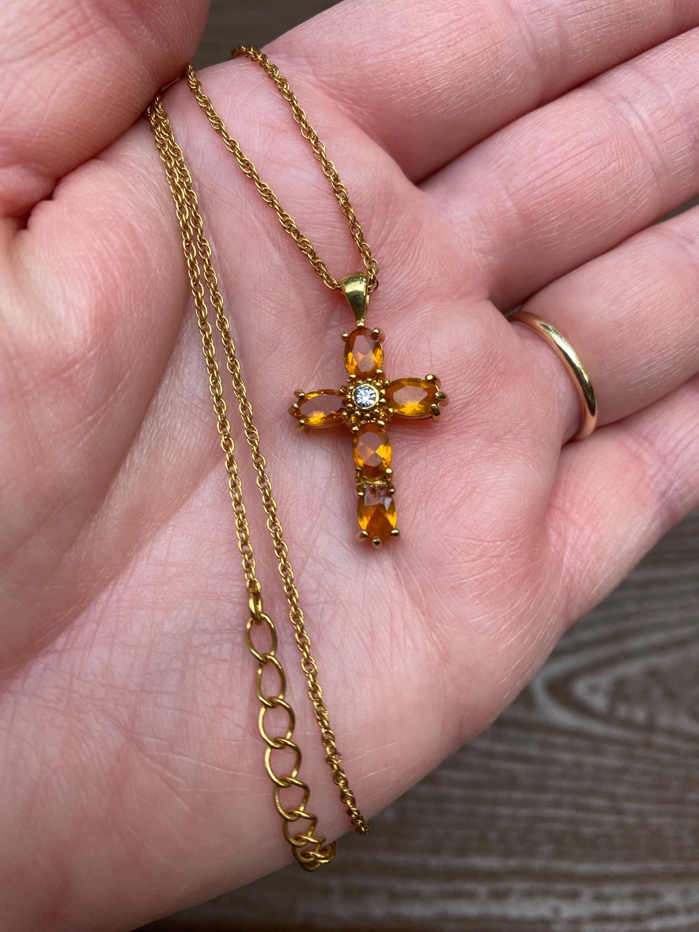 Vintage Jewelry Signed Nina Ricci Avon Beautiful Burnt Orange