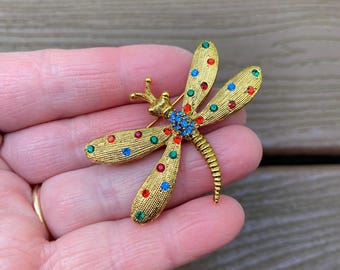 Vintage Jewelry Signed Warner Exquisite Multicolored