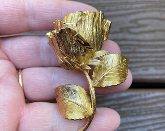RESERVE for Keify28 Dior 1965 Germany Gold Plated Carnation