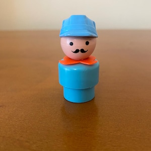 Vintage Fisher-Price Little People Plastic Circus Train Engineer
