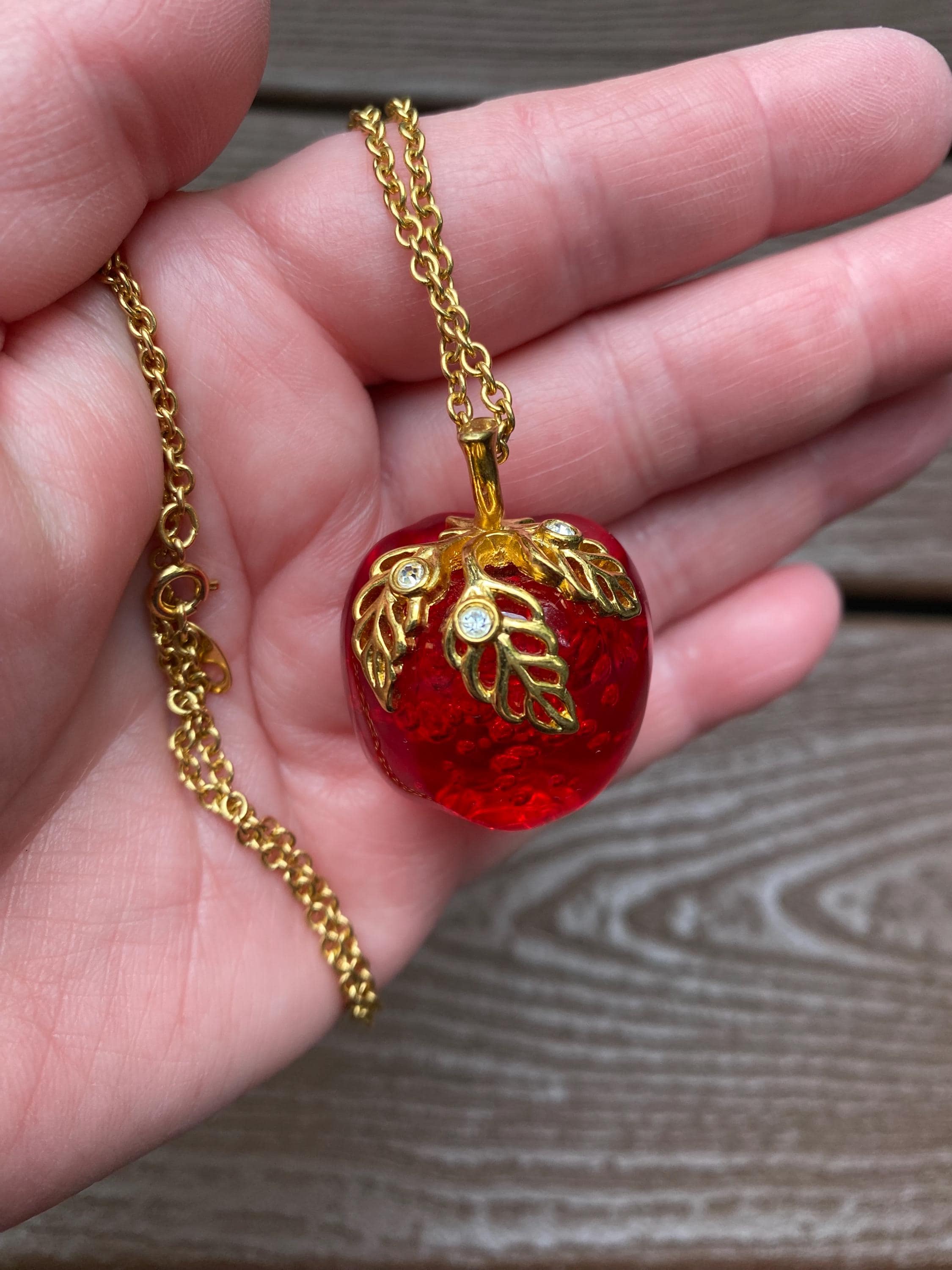 Avon Red Apple Necklace UK
