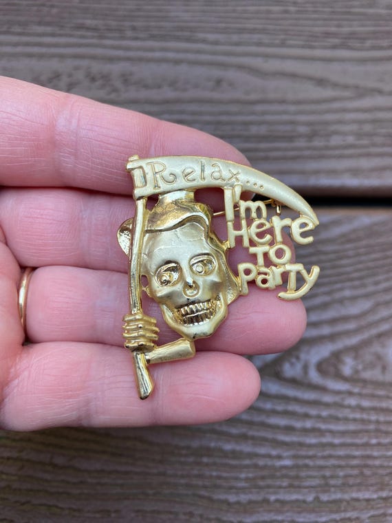 Grim Reaper Vintage Jewelry Buy Vintage Gothic Punk Grim Reaper