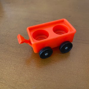 Vintage Fisher-Price Little People rode wagen voor clubhuis in Sesamstraat