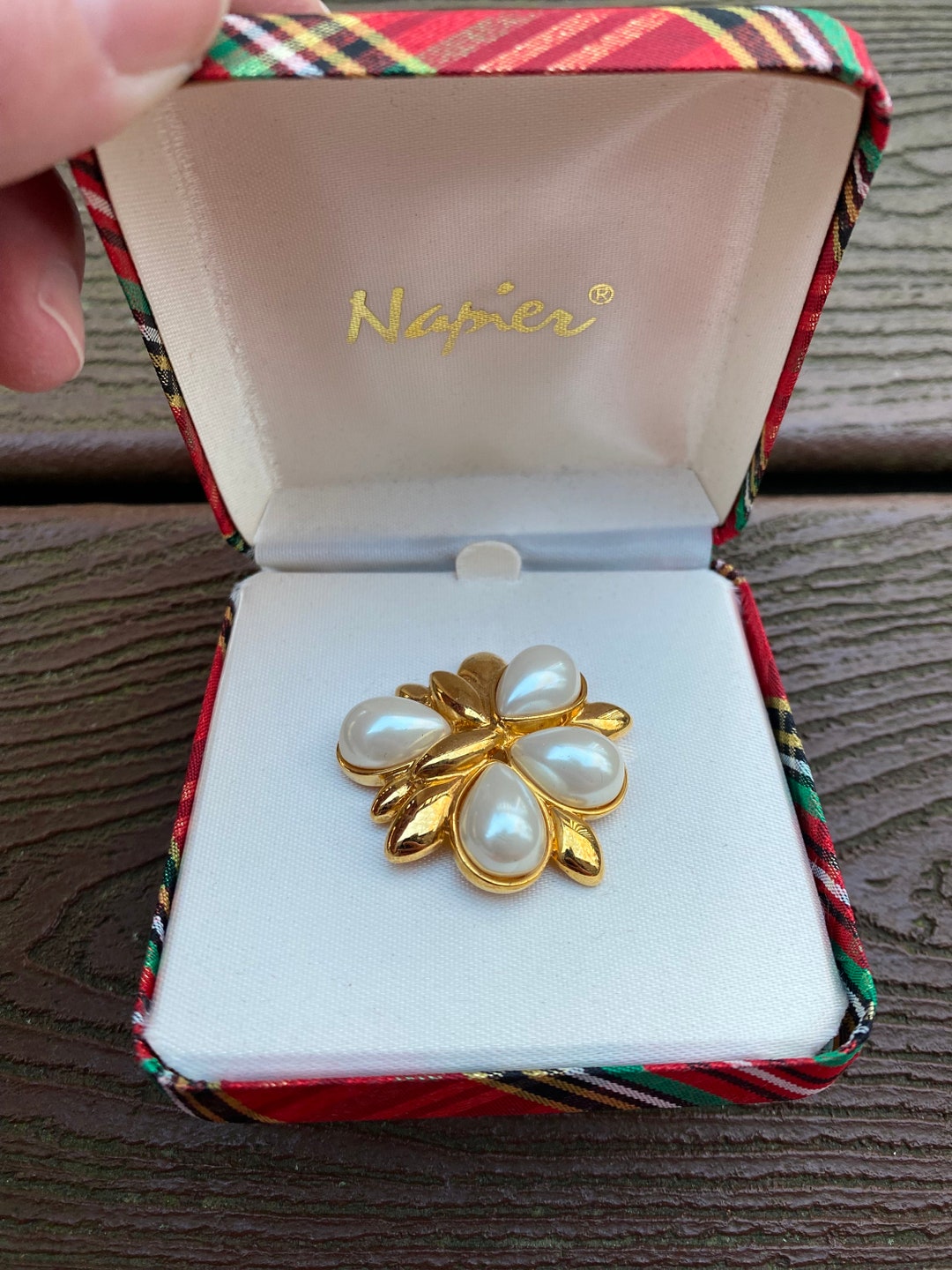 Broche Art Déco Vintage En Argent 925 Avec Marcassites Et Perle - Neuf Avec étiquettes